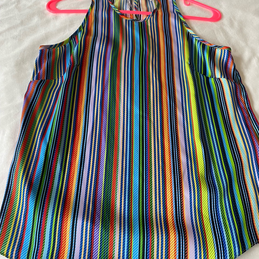 Milly Multi Stripe Halter Top